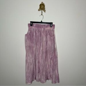 Raquel Allegra Tie Dye Midi Skirt 1